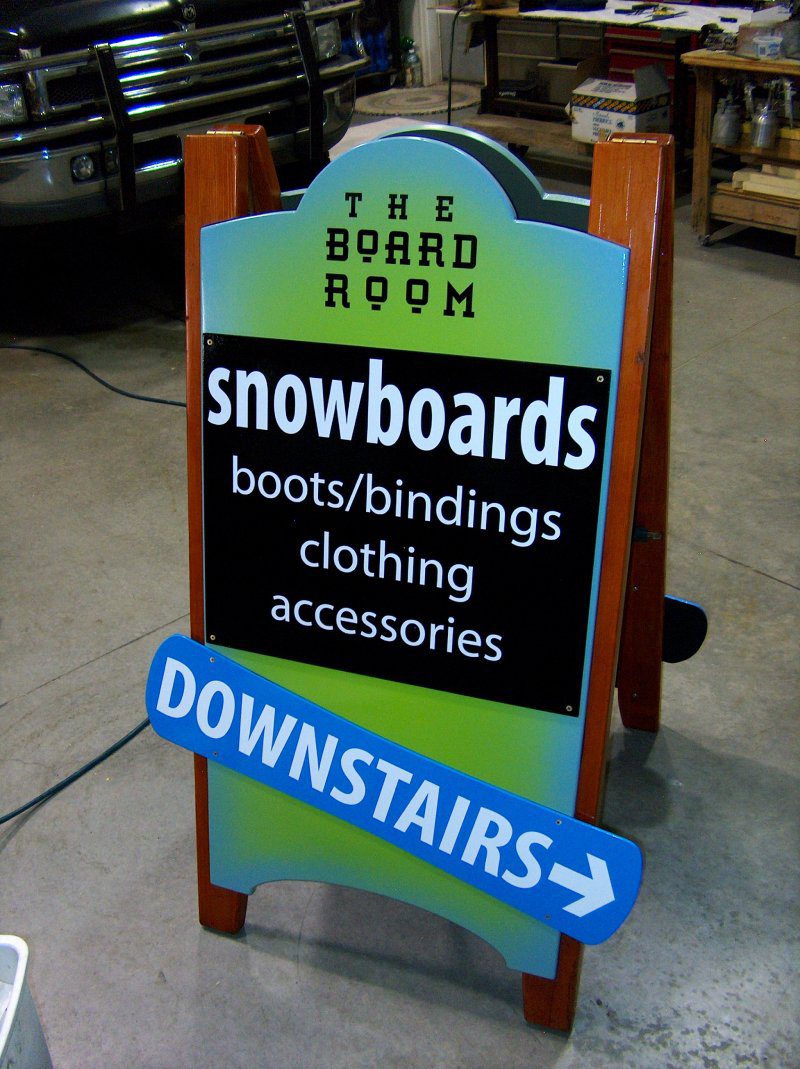 The Board Room Sandwich Board Sign